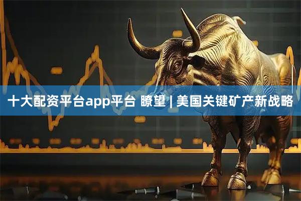 十大配资平台app平台 瞭望 | 美国关键矿产新战略
